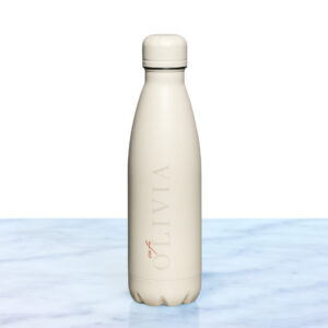 OLIVIA Thermos in Oyster White color shown from the front angle