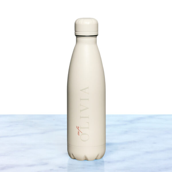 OLIVIA Thermos in Oyster White color shown from the front angle